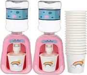 Abaodam 1 Set Mini Water Dispenser Children Toys Mini Water Cooler Room Decor Kids Drinking Water Fountain Mini Drinking Fountain Water Dispenser Kids Small Plastic Pink Household Products