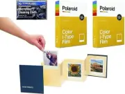 Polaroid Color Glossy Instant Film for I-Type Cameras + Instant Memories Album