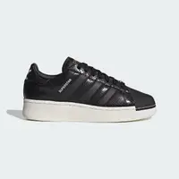 在飛比找momo購物網優惠-【adidas 愛迪達】SUPERSTAR XLG 黑色 鱷