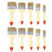 10 Pcs Bristle Brush Station Reusable Paintbrush Water-based