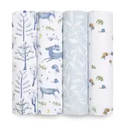 aden + anais outdoor ORGANIC muslin 4pk swaddles