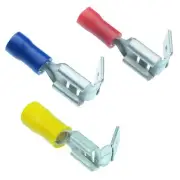 20-100 Pcs Piggyback Insulated Crimp Spade Terminal Piggy Back - Red Blue Yellow