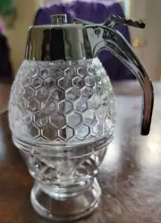 Victorian Trading Co Honey Comb Pot Syrup Dispenser 16C
