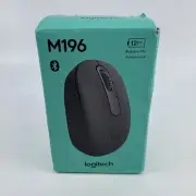 Logitech M196 Wireless Mouse - PC, Mac, Laptop, Ambidextrous, Compact, Black