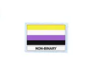 Patch badge iron on glue flag country lgbt non binary