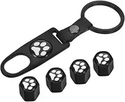 iplusmile 1 Set Stylish Dog Paw Tire Valve Caps Stem Covers for Cars Trucks Motorcycles Easy Installation Durable Protection with Tool