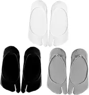 [LIFKOME] Breathable Mesh Toe Separated Socks Women Toe Socks Low Cut Summer Socks