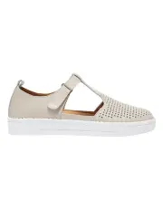[Active Flex] Ricky Leather Sneakers in Taupe