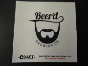 BEERD BREWING CO Hobbit Juice square LOGO STICKER decal craft beer brewery