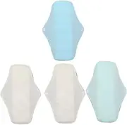 NIYANGLE Reusable Sanitary Napkins Set 4 Pack Washable Mesh Pads Comfortable Sanitary Pad for Females Portable Compact for Travel Random
