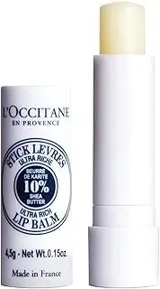 L'Occitane Shea Butter Ultra Rich Natural Lip Balm, 4.5g