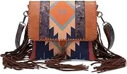Teanea Fringe Messenger Bag Boho Crossbody Purse Tassel Purse for Women