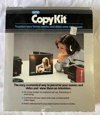Vintage Sima Copy Kit Transfer Movies & Slides to Video, Memory Saver Keepsake