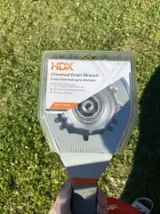 HDX 63710 Universal Sink Drain Wrench for 4,6,8 Tab Locknuts, Soft-Grip Handle
