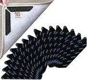 UCINNOVATE 16X Carpet Gripper, Anti-Slip Rug Grippers Mat Reusable Anti Curling Rug Gripper Carpet Underlay Carpet Stopper, Strong Stickiness and Easy to Remove 180mm*30mm*2mm