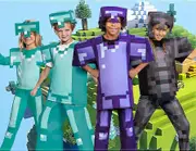 Halloween Minecraft Minecraft Diamond Armor Series Cosplay Game Character Show purple M 120