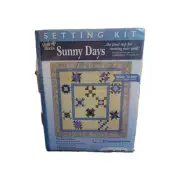 Quilt Blocks Sunny Days Setting Kit 84" x 84" Ready-To-Sew Pre-Cut Fabric Shape
