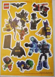 NEW 2017 The Lego Batman Movie-- Target Exclusive-- Sticker Sheet-9 Stickers