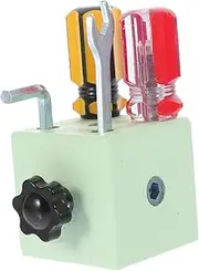1 Set Busy Board Birthday Busy Board Activity Cube Hands on Ability Training Travel Tools for B Sports Green Iron