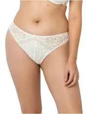 [Sans Complexe] Ariane Lace Brazilian Cut Brief in White