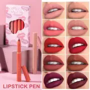 Lipsticks Set Long Lasting Matte Velvet Lipstick Pen Lip Set Liners 6 Of T2N0