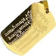 [Generic] Thai Amulet Pendant - Scripture Necklace Pendant,Decorative Car Interior Accessories, Blessing Neklace Charm for Adults