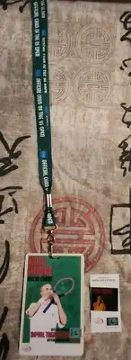 RARE ANDRE AGASSI AE LANYARD & PIN 2004