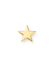 Zoe Chicco 14K Yellow Gold Single Itty Bitty Star Stud Earring