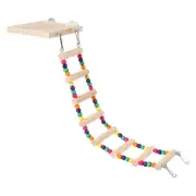 Cage Parakeet Stand Toys Parrot Ladder Platform Swing Chewable Bird