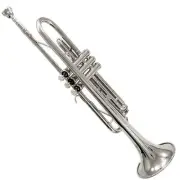 *GREAT GIFT* TOP Quality Bb Nickel Plated Trumpet w Hard Case Care Kit CLEARANCE