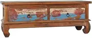 TV Stand Cabinet Reclaimed Teak Wood Table, Living Room Entertainment Center, Modern Console para Stands, Furniture Tables, 110x35x40 cm