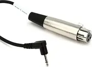 Hosa XVM-305F XLR3F to Right-angle 3.5 mm TS Camcorder Microphone Cable, 5 Feet Length