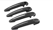 Door Handle,LHD RHD Carbon Fiber Exterior Door Handle Cover Trims,Compatible with BMW F30 F31 F32 F33 F34 F36 E70 E71 E84 F25 F26 F20 Accessories(LHD A)