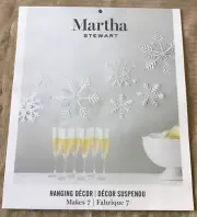Martha Stewart Crafts® Hanging Decor Makes 7 Glitter Vellum Snowflakes