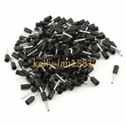 200x 0.5mm2Crimp Cord End Terminal Insulated Bootlace Ferrule Connector Black
