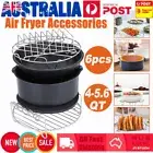 6Pcs/Set Fryer Frying Cage Dish Baking Pan Rack Pizza Tray Pot Accessories