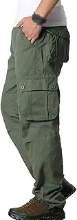 [Maiyifu-GJ] Men's Cotton Outdoor Military Pants Lightweight Multi Pocket Tactical Pant Casual Army Cargo Hiking Trousers