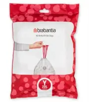 Brabantia Bin Liner Code Y - 40 Bags - 20L