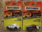 2 Matchbox Corvette Grand Sports #2 The Widow Superfast Black And White NEW