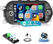 2G+64G Android Car Radio for Fiat Tipo Aegea EGEA Radio 2015-2017 7 inch Touch Screen with CarPlay Android Auto Weather Forecast 53UI Network Radio Bluetooth FM GPS WiFi SWC Backup Camera MIC
