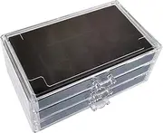 Rissunkv Rock Collection Display Case - Crystal Storage and Travel Case - Organizer Storage 54-Grid for Fossils Rocks Gemstones Miniatures Kids Graduation Souvenirs Trinkets Christmas Birthday