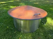 Corten (Weathering) Steel Conical Shape Fire Pit Cover