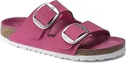 [Birkenstock] Women's, Arizona Big Buckle Sandal, Tulip Nubuck, 11-11.5 Narrow Women/9-9.5 Narrow Men