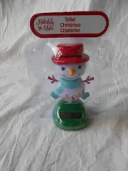 NEW Solar Powered Dancing Dancer Merry Christmas Snowman Frosty Bobble Head Toy