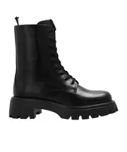 Stuart Weitzman Emerson Lace-Up Boots 36 black