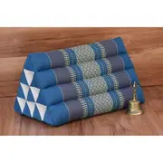 Mothers day gift Thai Triangle Pillow Backrest Cushion Kapok Filled_Light BLUE or RED