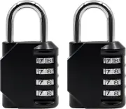 Pack of 2 Heavy Duty Combiniation Padlock - 4 Wheels Combination Padlock - Alloy