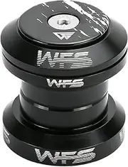 NV.37 1-1/8 inch CNC Threadless MTB Road Headset with Top Cap, Black, HS01ZQLBK
