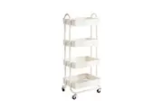 Levede 4 Tiers Storage Trolley White