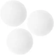 Abaodam 3pcs Table Soccer Table Game Parts Unfinished Mini Balls DIY Painting Balls Desk Ball Game Foosball Accessories Foosball Game Balls Foosball Replacements Blank Mini Soccer Pp White